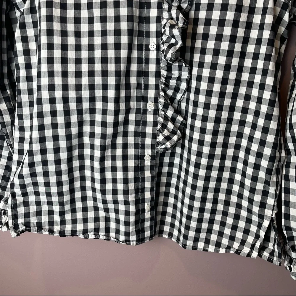 J Crew Cottage cotton poplin top gingham BP623 (2023 style) - Picture 6 of 14